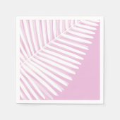 Tropische monochrome Palme verlassen Serviette (Vorderseite)