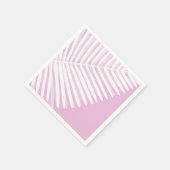 Tropische monochrome Palme verlassen Serviette (Ecke)