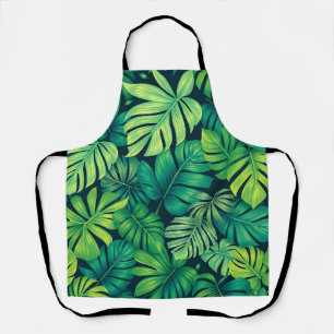 Tropische Monstera-Blätter Dschungelmuster Schürze