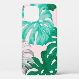 Tropische Monstera Blätter handgezeichnete Abbild Case-Mate iPhone Hülle