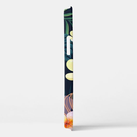 Tropische Monstera-Blätter Plumeria Blume Case-Mate iPhone Hülle (Rückseite / Rechts)