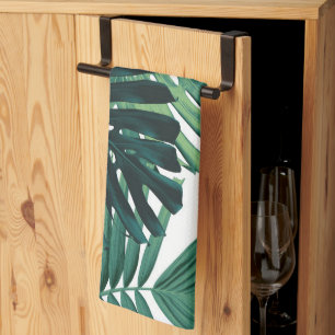 Tropische Monstera-Dschungelblätter 1 Geschirrtuch