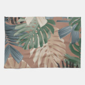 Tropische Monstera Dschungelblätter 2 Geschirrtuch (Horizontal)
