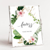 Tropische Monstera-Gefälligkeiten, bitte nehmen Si Poster