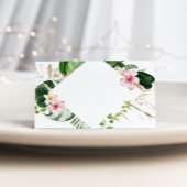 Tropische Monstera-Hochzeit Platzkarten