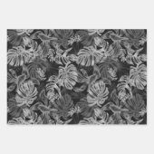 Tropische Monstera Laubblätter Geschenkpapier Set (Vorderseite 3)