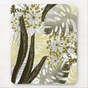 Tropische Monstera-Palmen-Blätter exotisch Mousepad