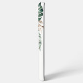 Tropische Monstera und Orchid-Individuelle Name Samsung Galaxy Hülle (Rückseite (Horizontal))