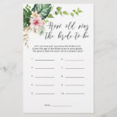 Tropische Monstera Wie alt war die Braut, um zu se (Vorderseite)