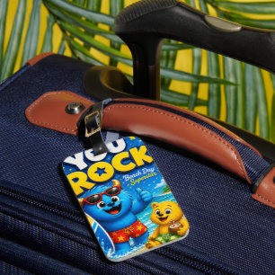 Tropische Monsterfreunde Sommerreiseabenteuer Gepäckanhänger