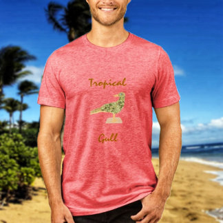 Tropische Möwe Tri-Blend Shirt