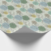 Tropische Muscheln am Strand Geschenkpapier (Ecke)