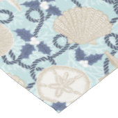 Tropische Muscheln an der Weihnachtsküste - Blau Tischdecke (Schrägansicht)