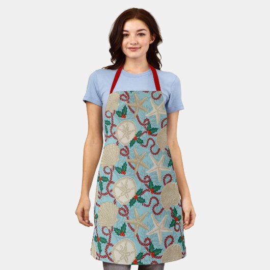 Tropische Muscheln an der Weihnachtsküste - Rot Schürze (Getragen)