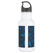 Tropische Muscheln Edelstahlflasche (Rückseite)