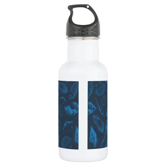 Tropische Muscheln Edelstahlflasche (Rückseite)