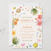 Tropische Muscheln mit gezogenem Kiefer Einladung (Vorderseite)