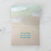 Tropische Muscheln und Blume Weihnachten (Innenseite)