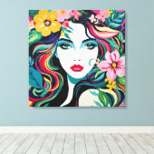 Tropische Muse Leinwanddruck (Insitu (Holzboden))