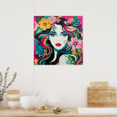 Tropische Muse Poster (Küche)