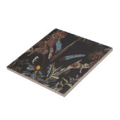 Tropische Nacht Vintage wilde Muster. Fliese (Seite)