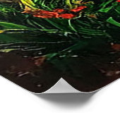 Tropische Nachtbäder mit Palmen Poster (Ecke)