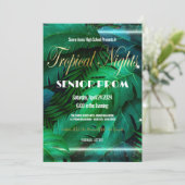 Tropische Nächte in der High School Einladung (Stehend Vorderseite)