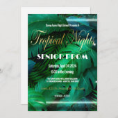 Tropische Nächte in der High School Einladung (Vorne/Hinten)