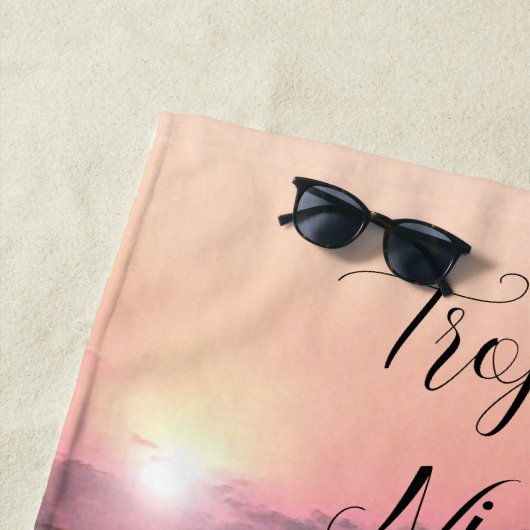 Tropische Nächte Sonnenuntergang Badetuch (Beispiel)