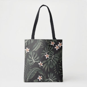 Tropische Nachtflora: Exotisch Vintag. Tasche