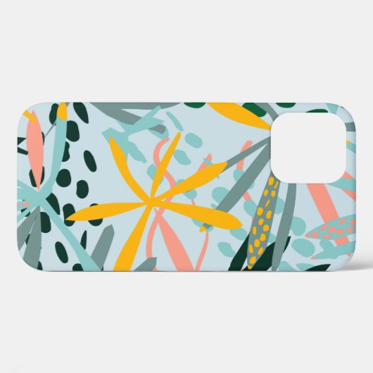 Tropische nahtlose Textur mit Blätter aus Palmen, Case-Mate iPhone Hülle (Rückseite (Horizontal))