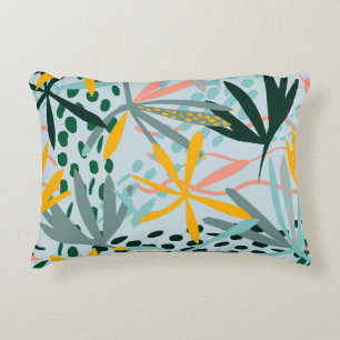 Tropische nahtlose Textur mit Blätter aus Palmen,  Dekokissen