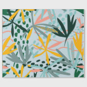 Tropische nahtlose Textur mit Blätter aus Palmen,  Geschenkpapier (Flach)