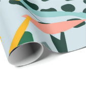 Tropische nahtlose Textur mit Blätter aus Palmen,  Geschenkpapier (Rolleneckpunkt)