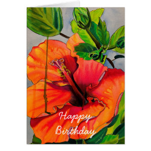 Tropische Neon Hibiskus Blume