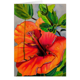 Tropische Neon Hibiskus Blume