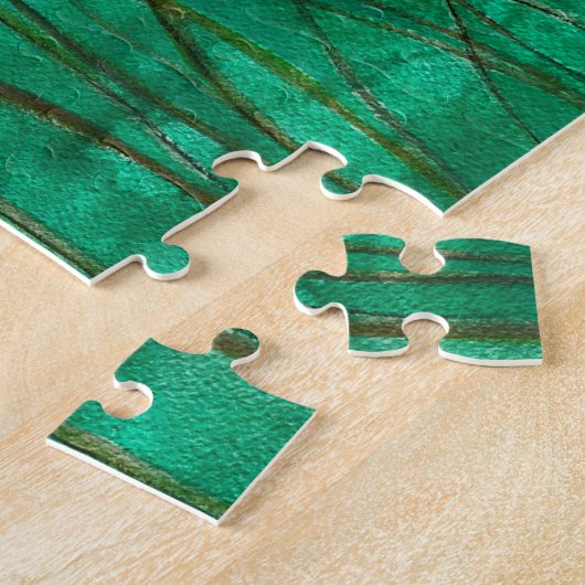 Tropische Neon-Hibiskus-Blume Puzzle (Seite)