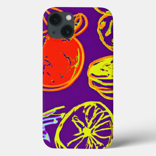 Tropische Neonfruchtmuster Case-Mate iPhone Hülle (Rückseite)