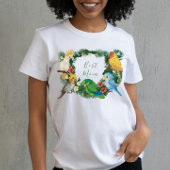 Tropische niedliche exotische Papageien T-Shirt