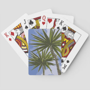 Tropische Oase Palmen Spielkarten
