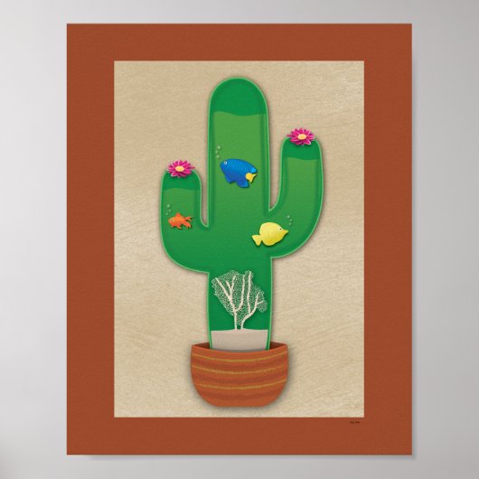 Tropische Oase Poster (Vorne)