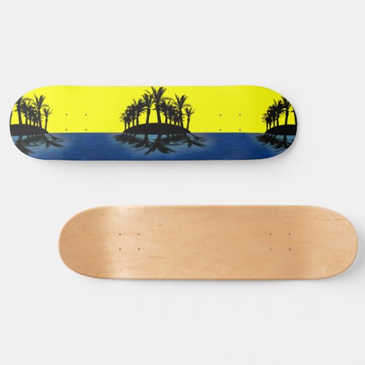 Tropische Oase Skateboard (Horizontal)