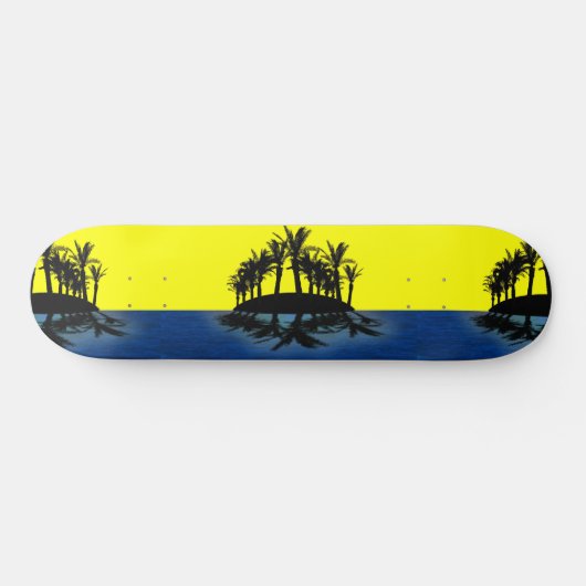 Tropische Oase Skateboard (Horizontal)