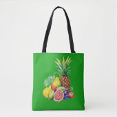 Tropische Obstcollage Tasche (Vorderseite)