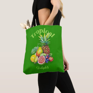 Tropische Obstcollage Tasche