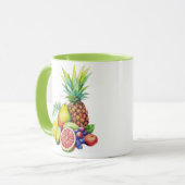 Tropische Obstcollage Tasse (Vorderseite Links)