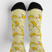 Tropische Obstdruckbananen Gemustert Socken (Oben)