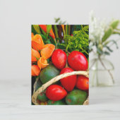 Tropische Obstkarte (Stehend Vorderseite)