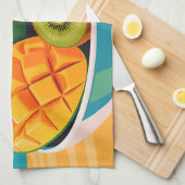 Tropische Obstschale Illustration Geschirrtuch (Viertel Falte)
