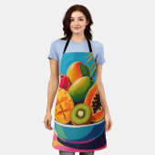 Tropische Obstschale Illustration Schürze (Getragen)